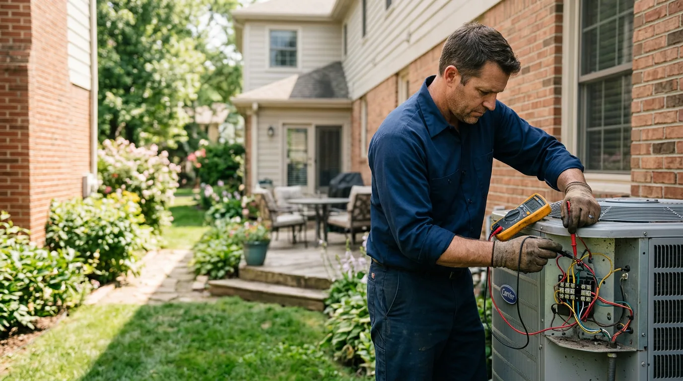 HVAC technician working near Medora, ND